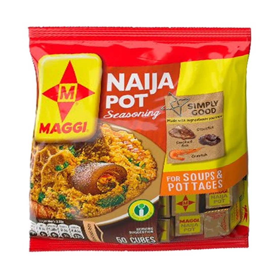 Maggi Naija Pot 4g x 50 Pcs x 24 packs
